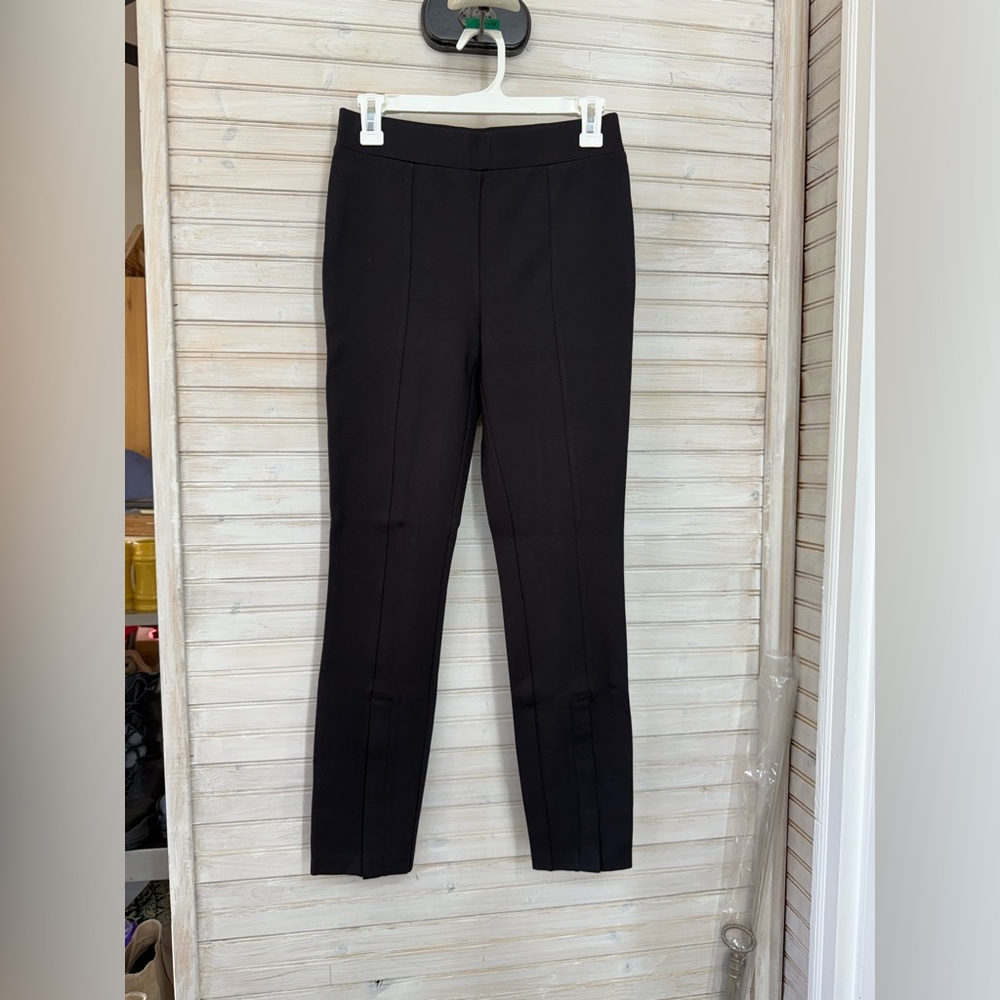 NWOT Elizabeth and James Women’s S Black Zipper Slit Super Skinny Pull-on Pants